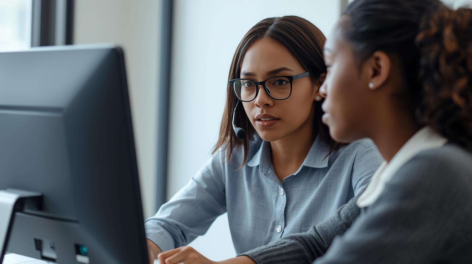 CATI interviewer speaking with a respondent, capturing emotion through tone—illustrating how you can’t hear emotions in a checkbox – but you can in a telephone survey.