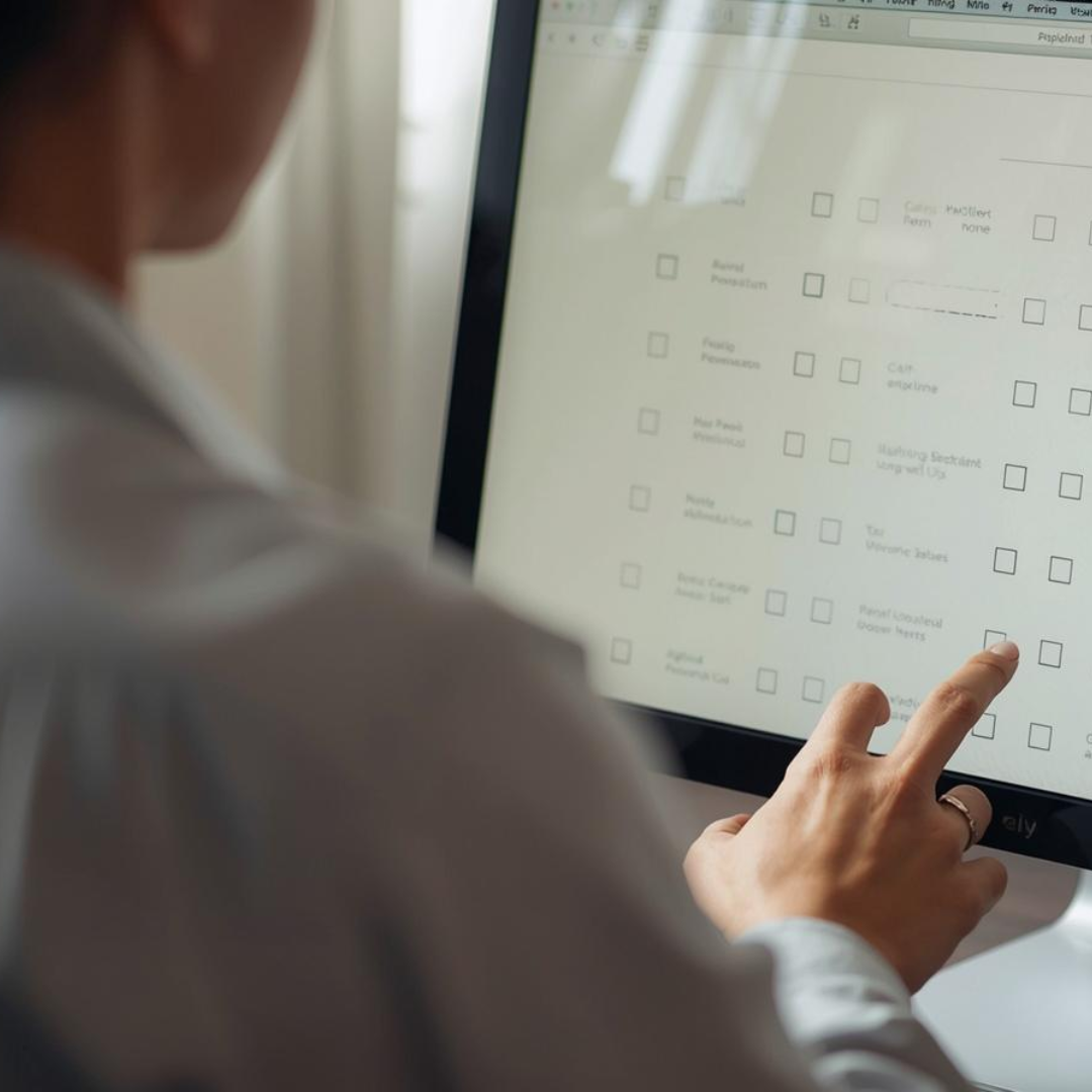 Contrast between checkbox surveys and emotional voice interaction, emphasizing how you can’t hear emotions in a checkbox – but you can in a telephone survey