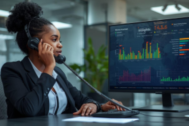 telephone surveys in Africa call agent collecting data