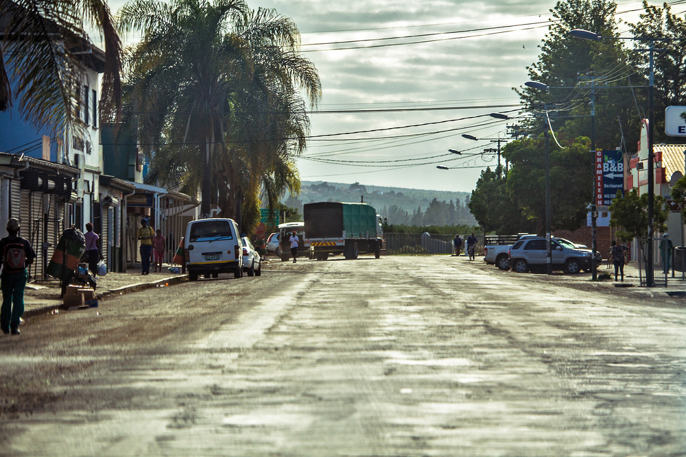 Empty streets in Tanzania during curfew as telephone surveys continue remotely
