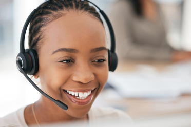 A call center agent