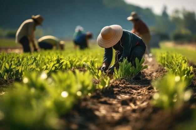 Farmers Planting Crops in Angola Farmers in Angola planting crops.