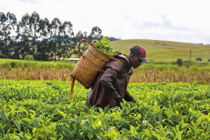 A Guinea-Bissau farmer A local Guinea-Bissau farmer fumigating his farmland