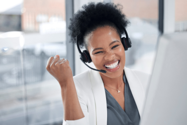 A professional call center agent 